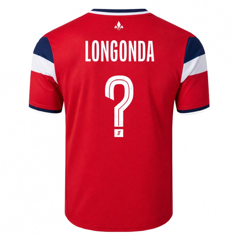 Danxen Kid Jean-Pierre Longonda #0 Red White Royal Blue Home Jersey 2026/27 T-Shirt