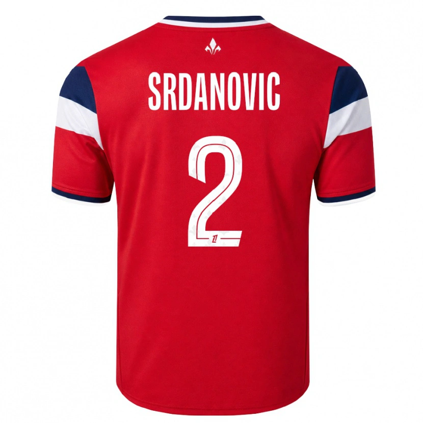Danxen Kid Loun Srdanovic #2 Red White Royal Blue Home Jersey 2026/27 T-Shirt