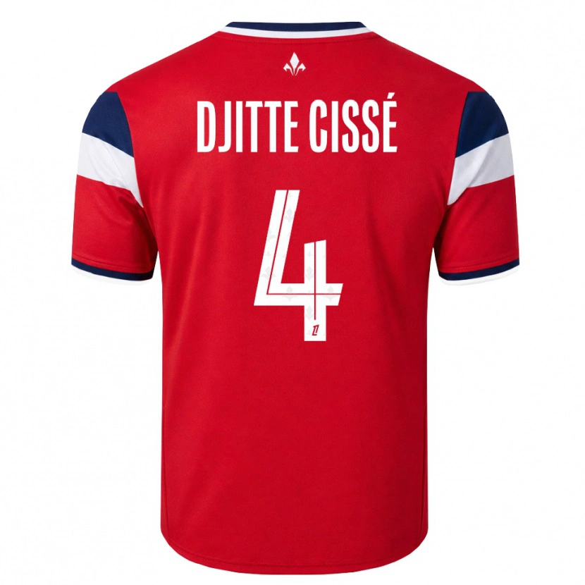 Danxen Kid Babacar Djitte Cissé #4 Red White Royal Blue Home Jersey 2026/27 T-Shirt