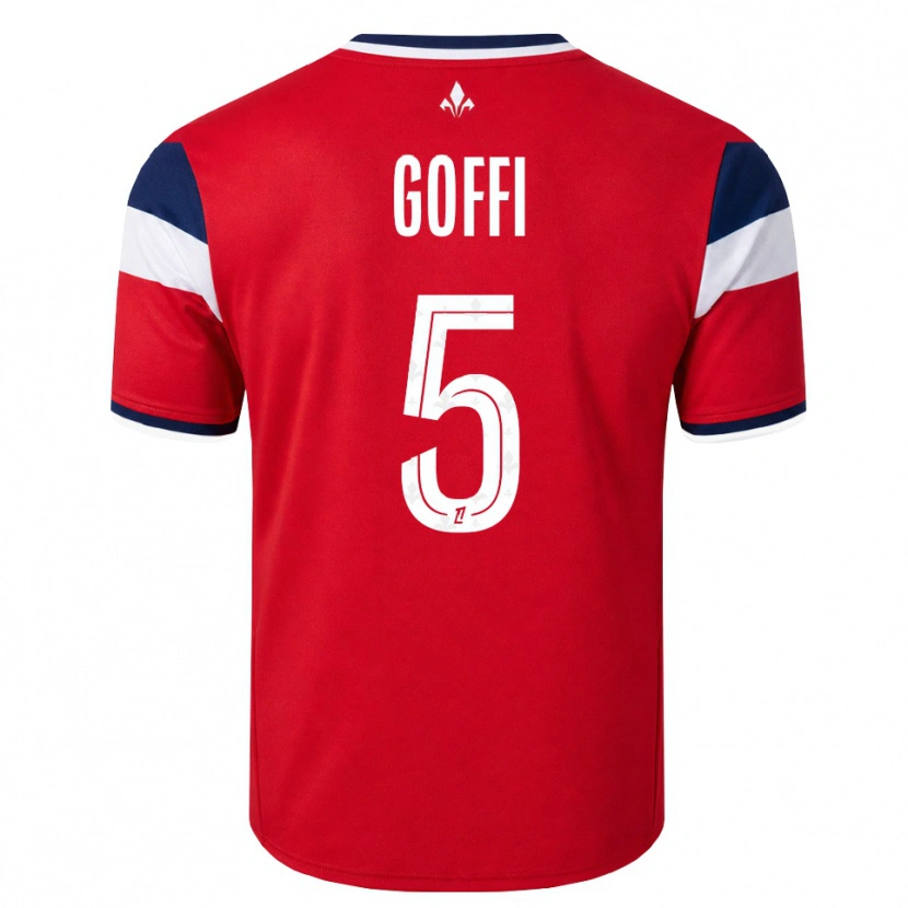 Danxen Kid Maxima Goffi #5 Red White Royal Blue Home Jersey 2026/27 T-Shirt