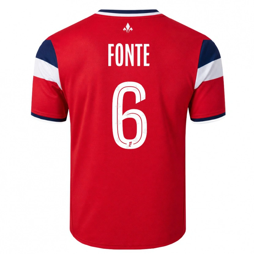 Danxen Kid Jose Fonte #6 Red White Royal Blue Home Jersey 2026/27 T-Shirt