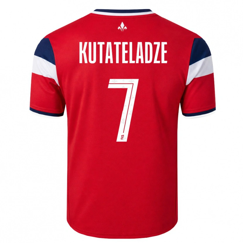 Danxen Kid Alexandre Kutateladze #7 Red White Royal Blue Home Jersey 2026/27 T-Shirt
