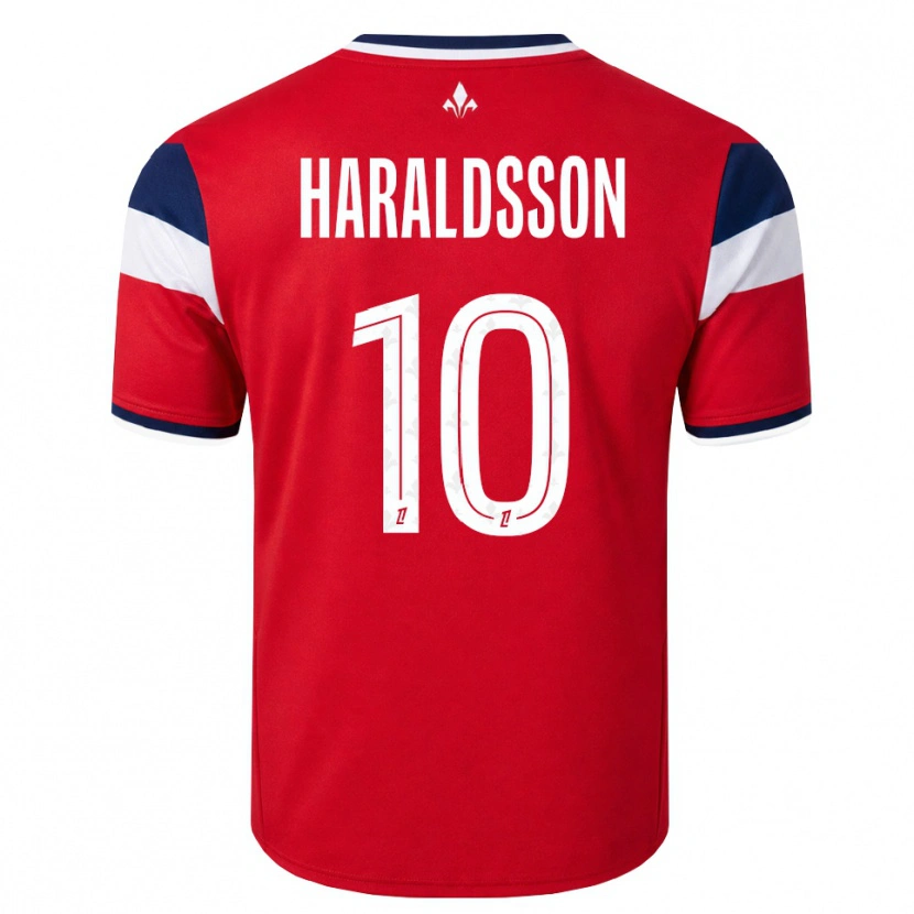 Danxen Kid Hákon Arnar Haraldsson #10 Red White Royal Blue Home Jersey 2026/27 T-Shirt