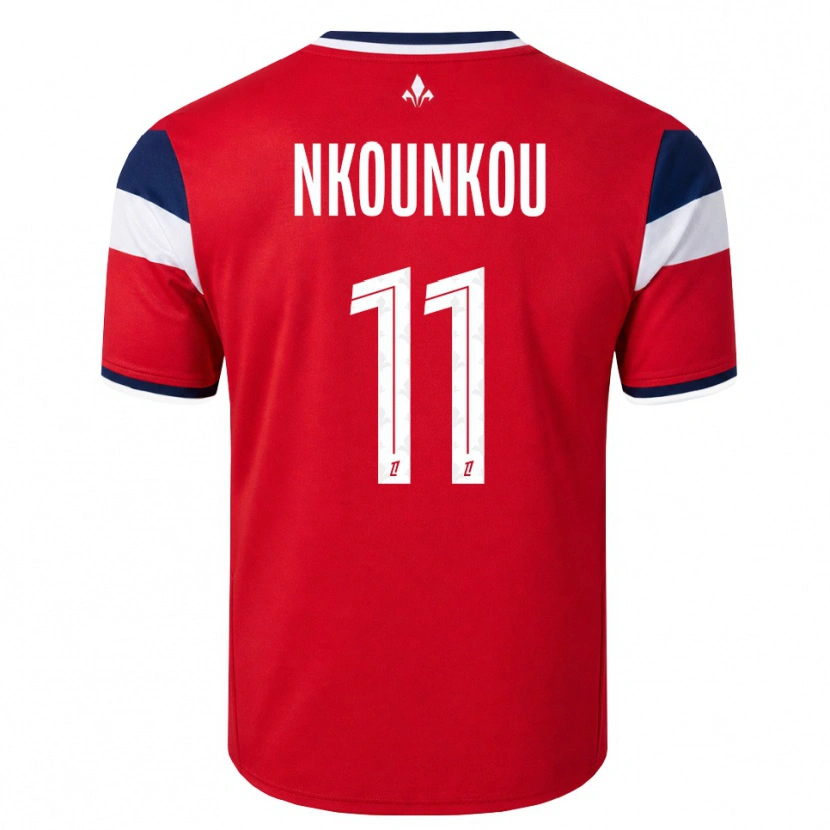 Danxen Kid Evrack Nkounkou #11 Red White Royal Blue Home Jersey 2026/27 T-Shirt
