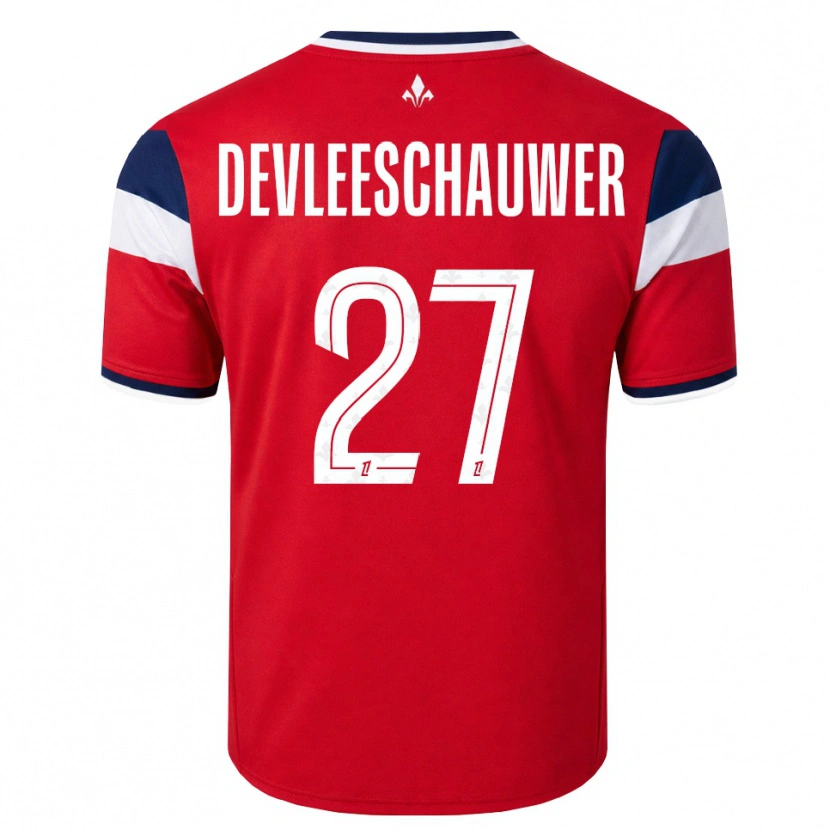 Danxen Kid Gwenaëlle Devleeschauwer #27 Red White Royal Blue Home Jersey 2026/27 T-Shirt