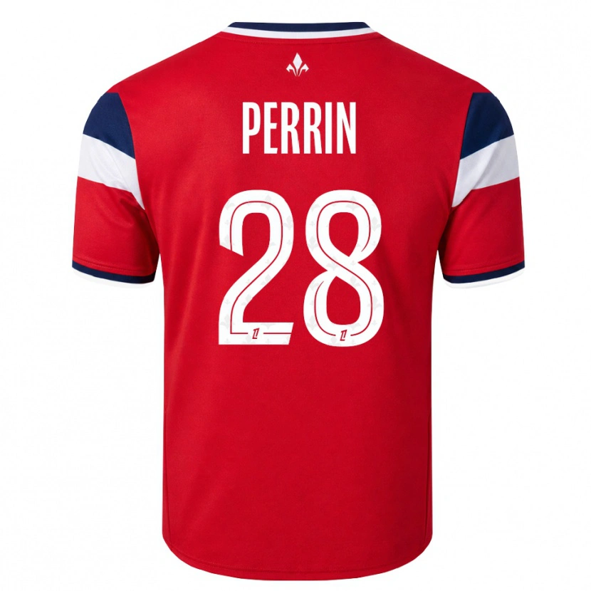 Danxen Kid Gaëtan Perrin #28 Red White Royal Blue Home Jersey 2026/27 T-Shirt