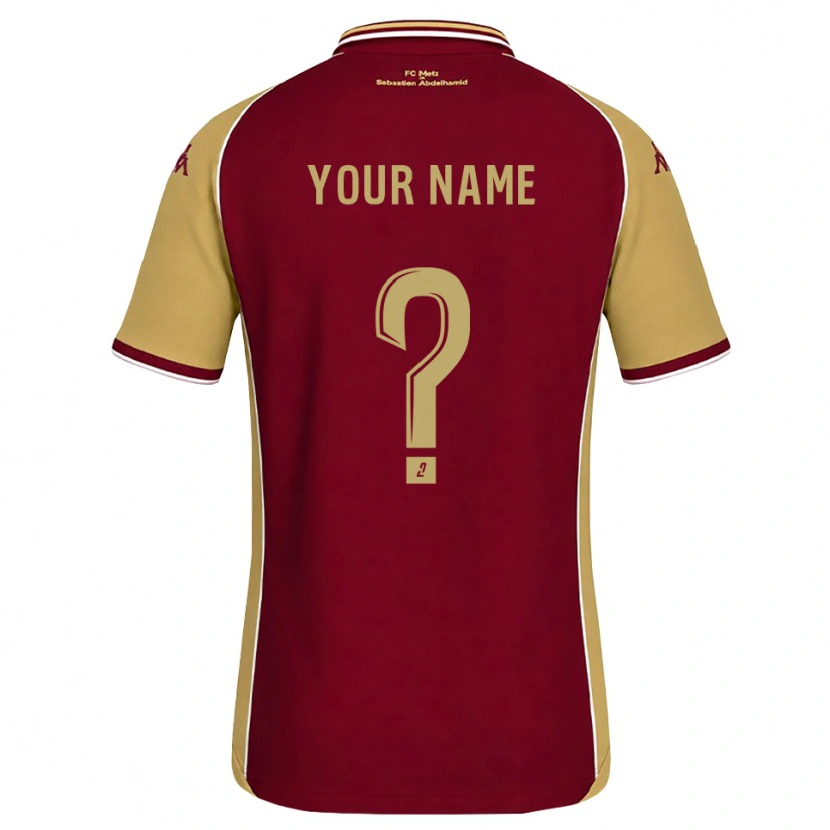 Danxen Kid Your Name #0 Goldenrod Dark Red Home Jersey 2026/27 T-Shirt
