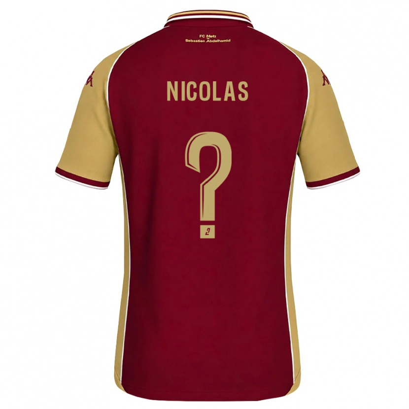 Danxen Kid Max-Henry Nicolas #0 Goldenrod Dark Red Home Jersey 2026/27 T-Shirt