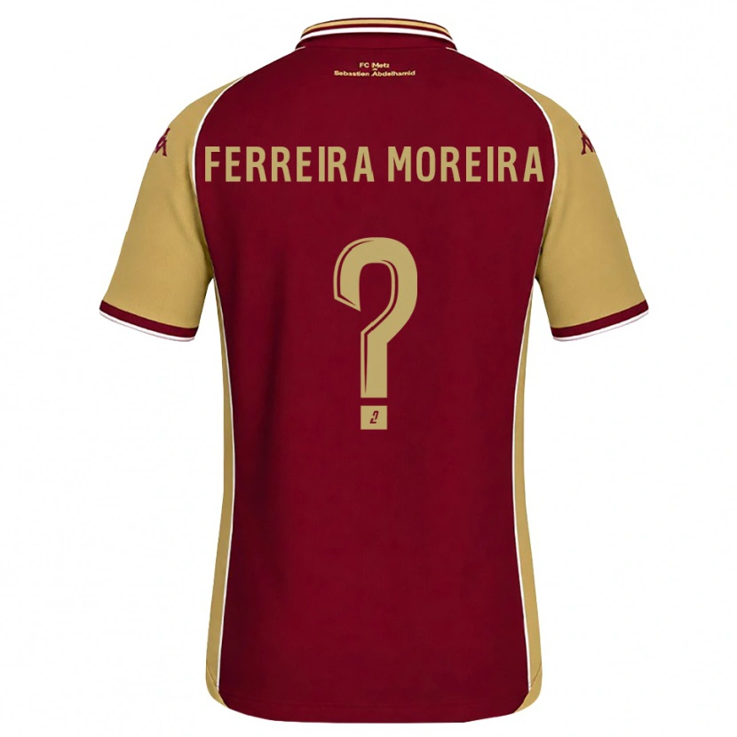 Danxen Kid Ruben Ferreira Moreira #0 Goldenrod Dark Red Home Jersey 2026/27 T-Shirt