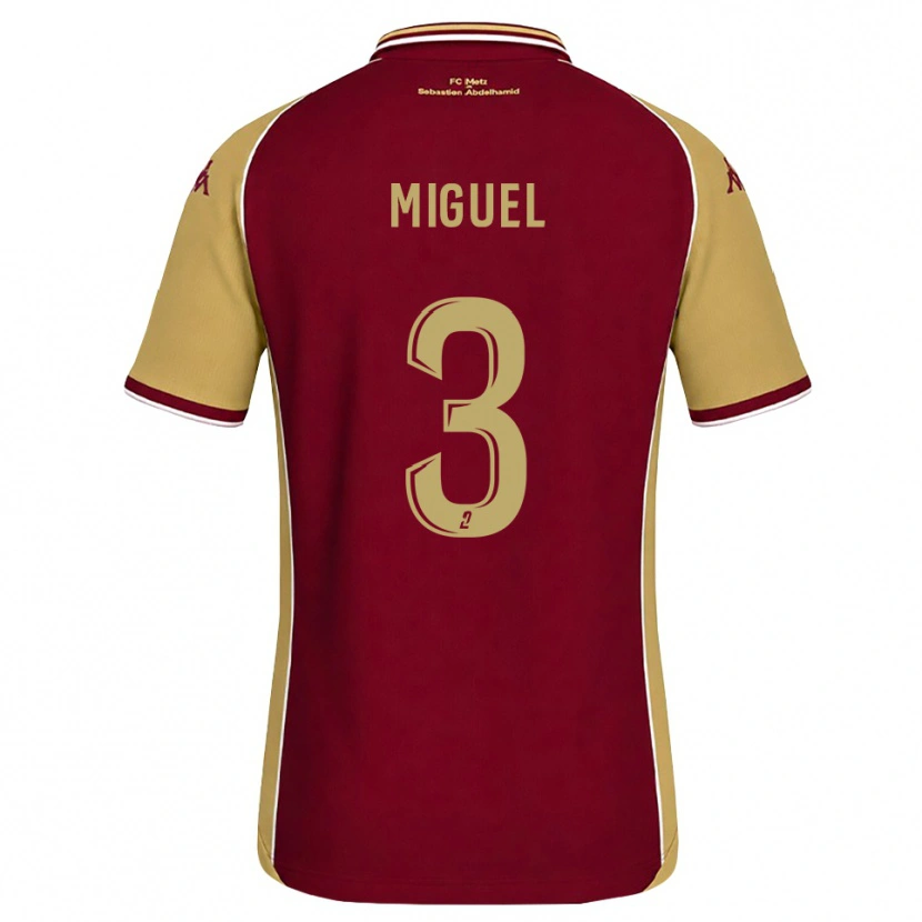 Danxen Kid Florian Miguel #3 Goldenrod Dark Red Home Jersey 2026/27 T-Shirt