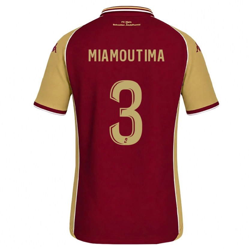 Danxen Kid Harly-James Miamoutima #3 Goldenrod Dark Red Home Jersey 2026/27 T-Shirt