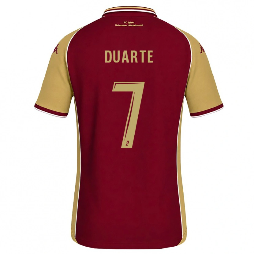 Danxen Kid Diego Duarte #7 Goldenrod Dark Red Home Jersey 2026/27 T-Shirt