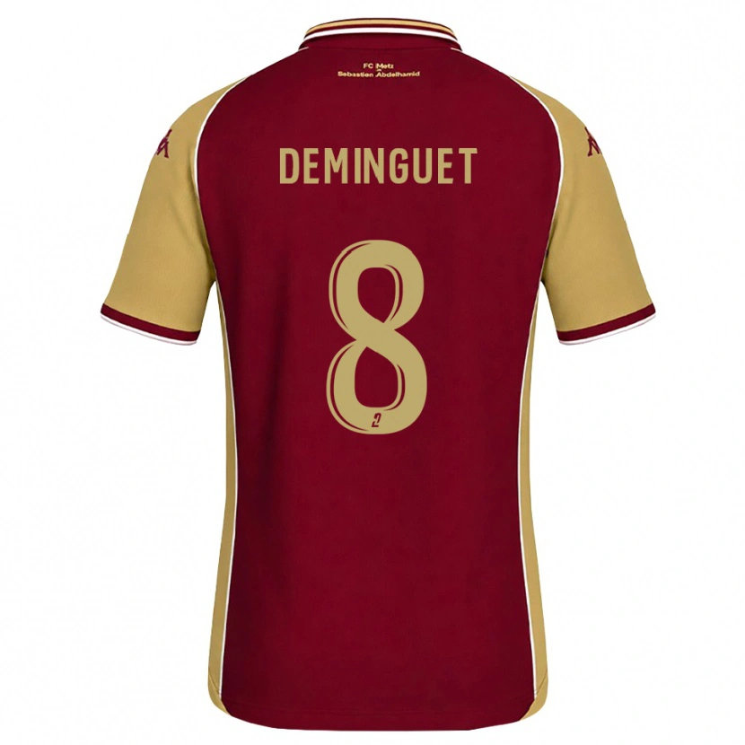 Danxen Kid Jessy Deminguet #8 Goldenrod Dark Red Home Jersey 2026/27 T-Shirt