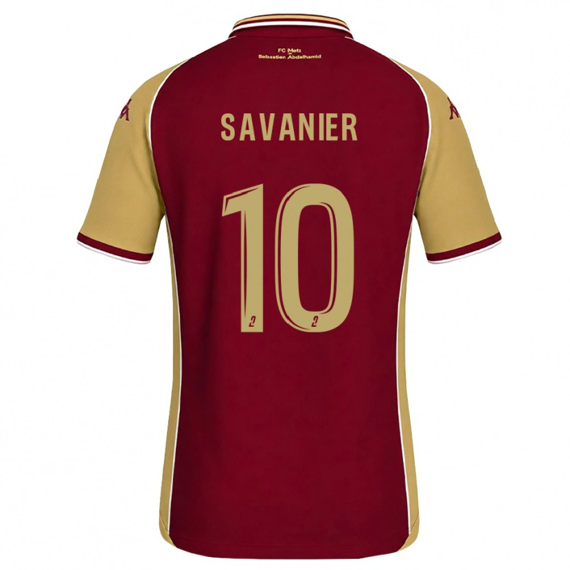 Danxen Kid Téji Savanier #10 Goldenrod Dark Red Home Jersey 2026/27 T-Shirt