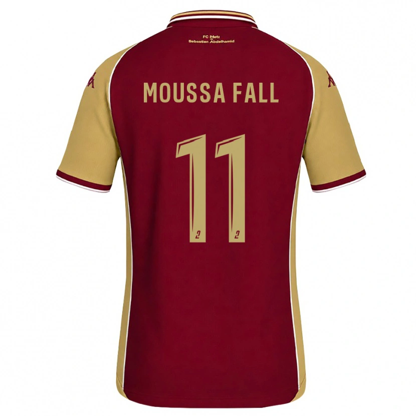Danxen Kid Pape Moussa Fall #11 Goldenrod Dark Red Home Jersey 2026/27 T-Shirt