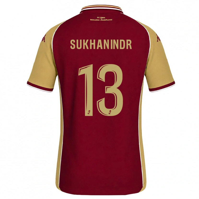 Danxen Kid Suparith Sukhanindr #13 Goldenrod Dark Red Home Jersey 2026/27 T-Shirt