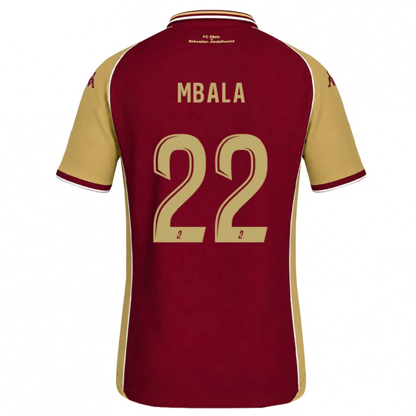 Danxen Kid Nathan Mbala #22 Goldenrod Dark Red Home Jersey 2026/27 T-Shirt