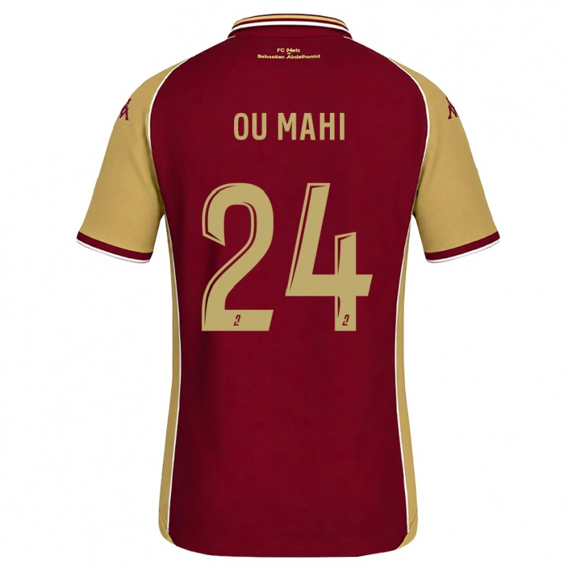 Danxen Kid Inès Ou Mahi #24 Goldenrod Dark Red Home Jersey 2026/27 T-Shirt