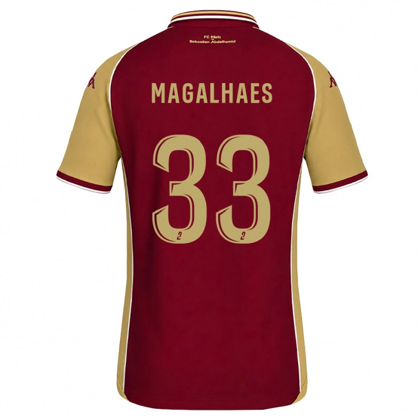 Danxen Kid Manon Magalhaes #33 Goldenrod Dark Red Home Jersey 2026/27 T-Shirt