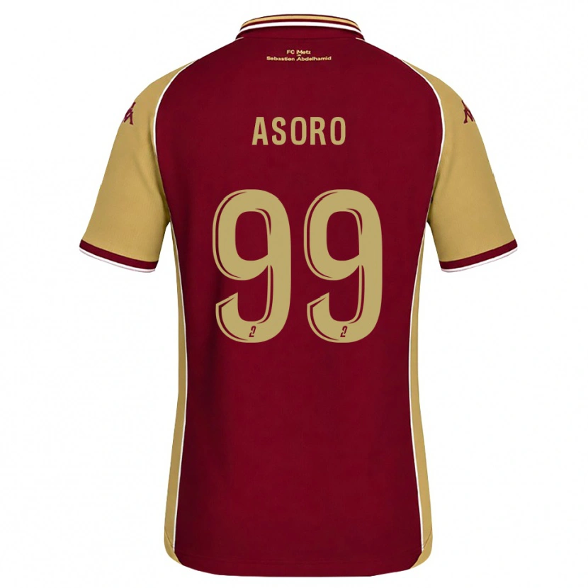 Danxen Kid Joel Asoro #99 Goldenrod Dark Red Home Jersey 2026/27 T-Shirt