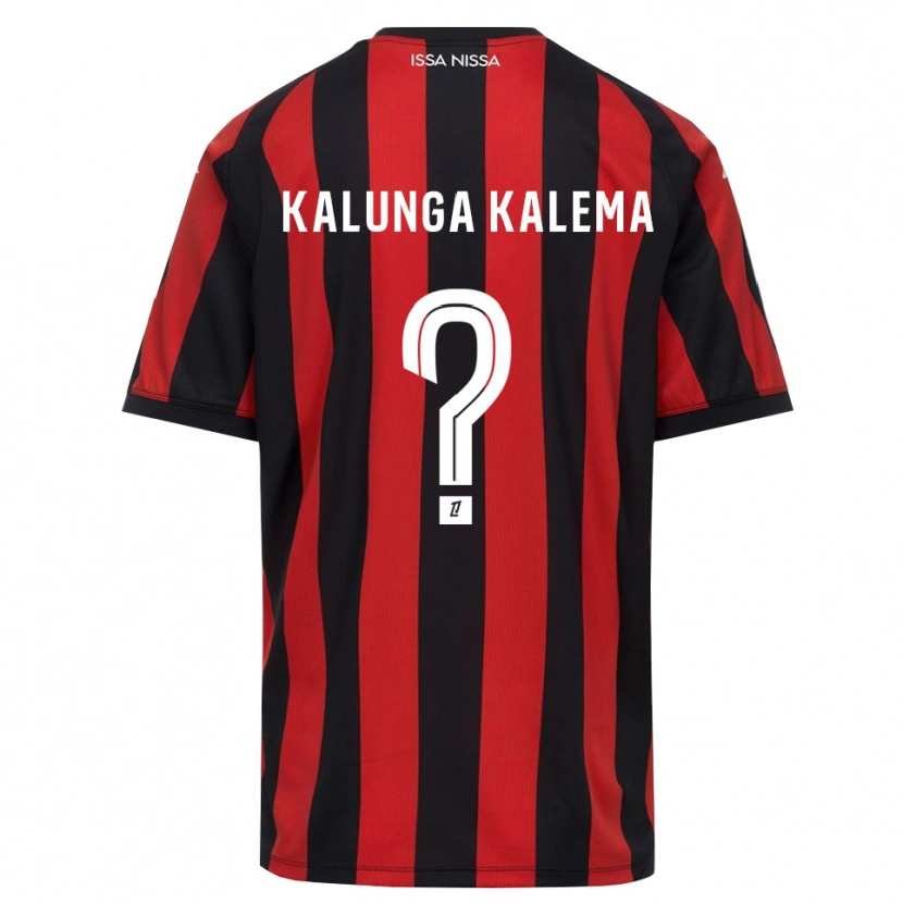 Danxen Kid Kevin Kalunga Kalema #0 Red Black White Home Jersey 2026/27 T-Shirt