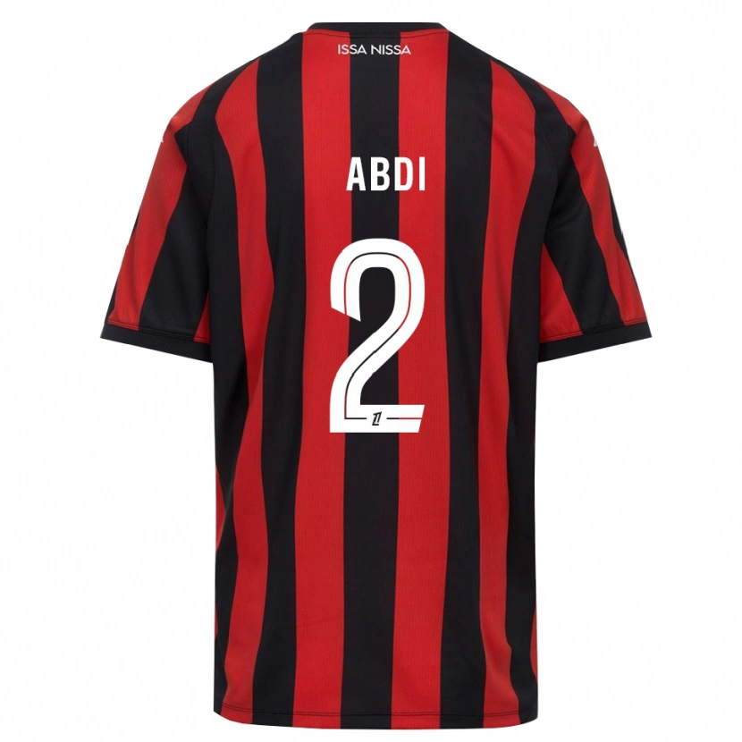 Danxen Kid Ali Abdi #2 Red Black White Home Jersey 2026/27 T-Shirt