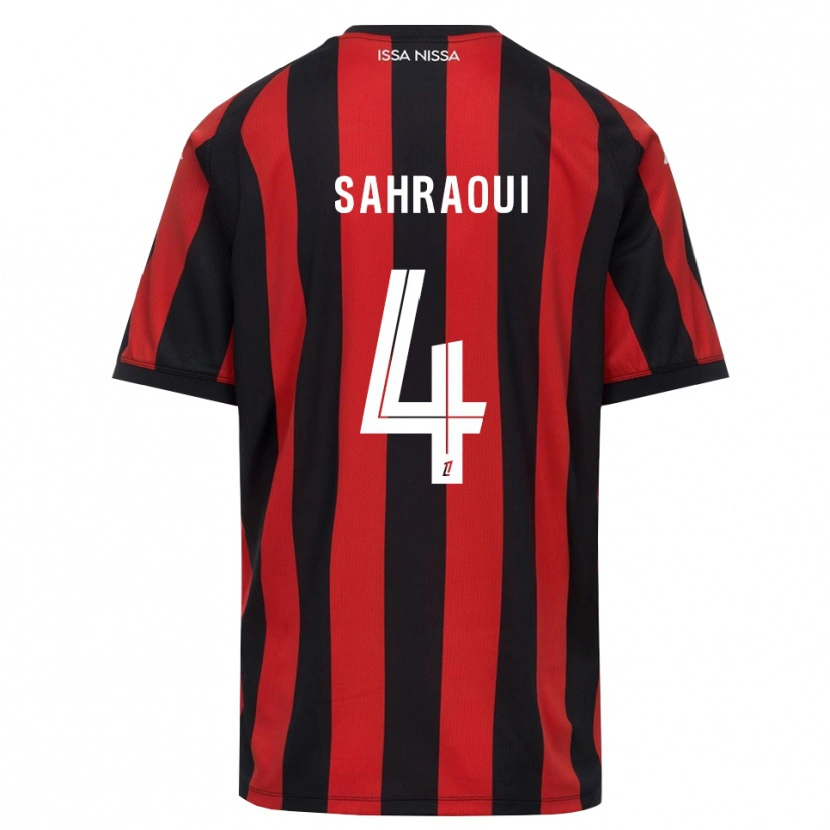 Danxen Kid Elias Sahraoui #4 Red Black White Home Jersey 2026/27 T-Shirt