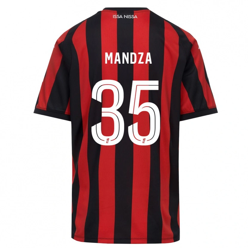 Danxen Kid Xavier Mandza #35 Red Black White Home Jersey 2026/27 T-Shirt