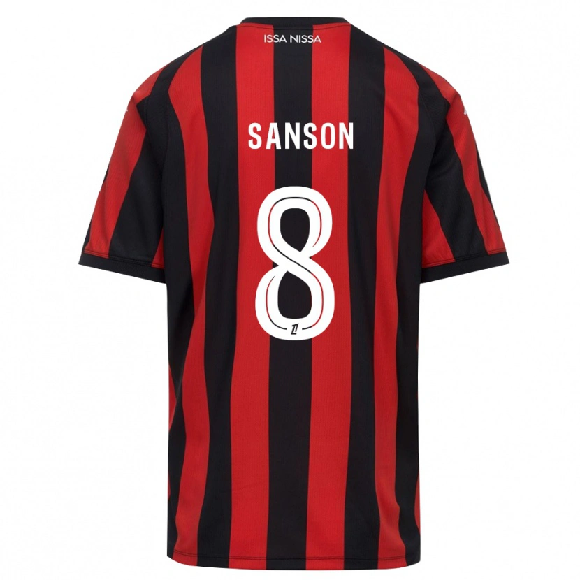 Danxen Kid Morgan Sanson #8 Red Black White Home Jersey 2026/27 T-Shirt