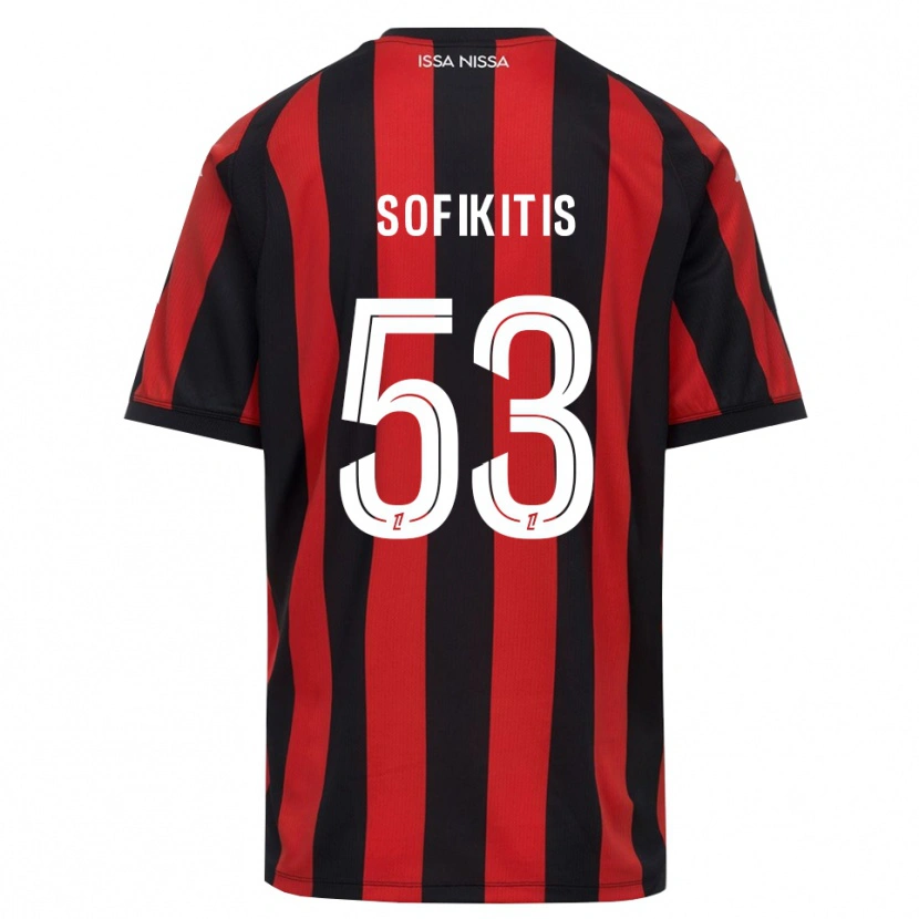 Danxen Kid Yanis Sofikitis #53 Red Black White Home Jersey 2026/27 T-Shirt