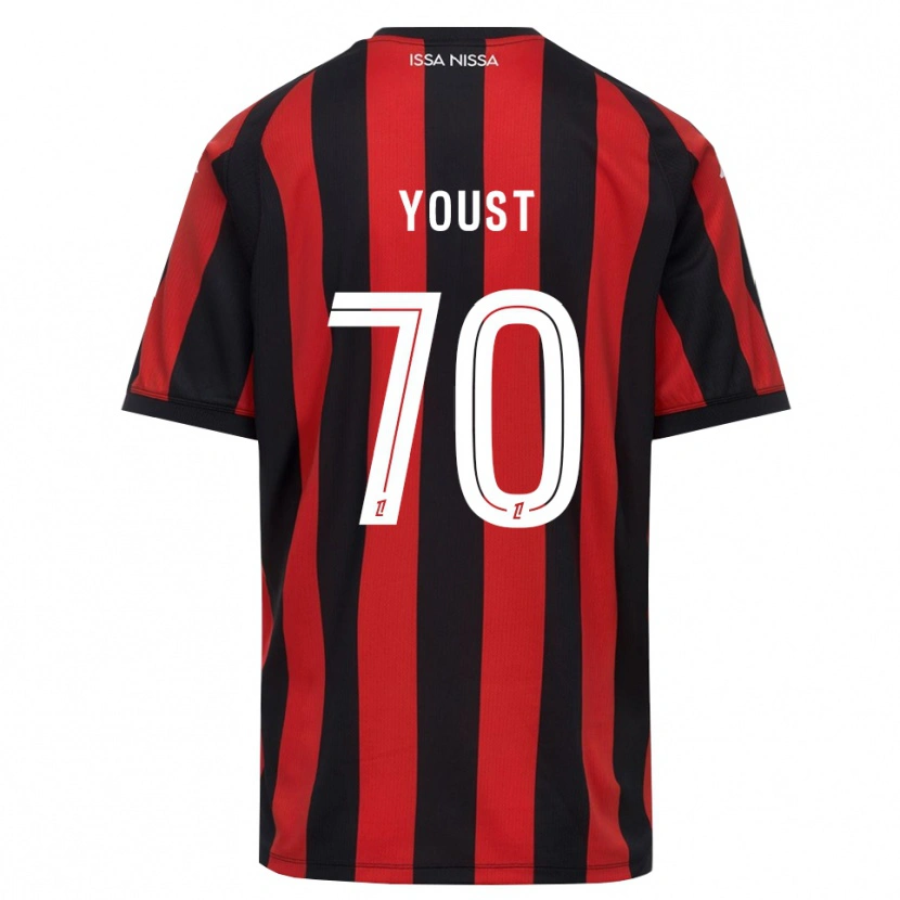 Danxen Kid Matys Youst #70 Red Black White Home Jersey 2026/27 T-Shirt