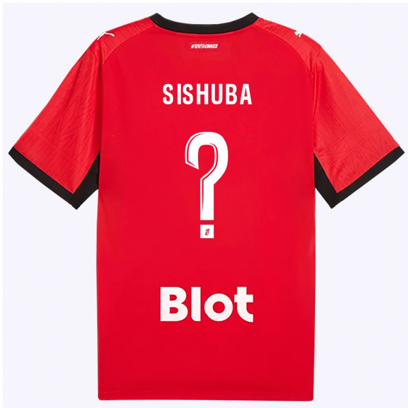 Danxen Kid Ayanda Sishuba #0 Red Black White Home Jersey 2026/27 T-Shirt
