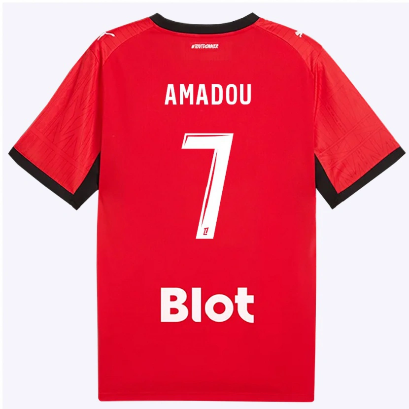 Danxen Kid Amadou Diallo #7 Red Black White Home Jersey 2026/27 T-Shirt