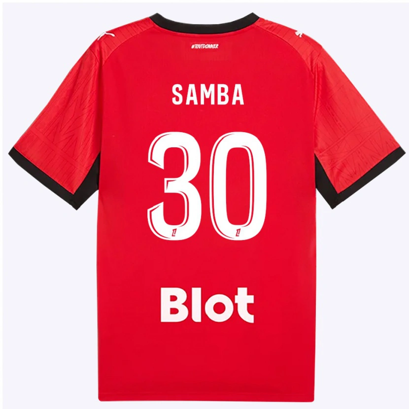 Danxen Kid Brice Samba #30 Red Black White Home Jersey 2026/27 T-Shirt