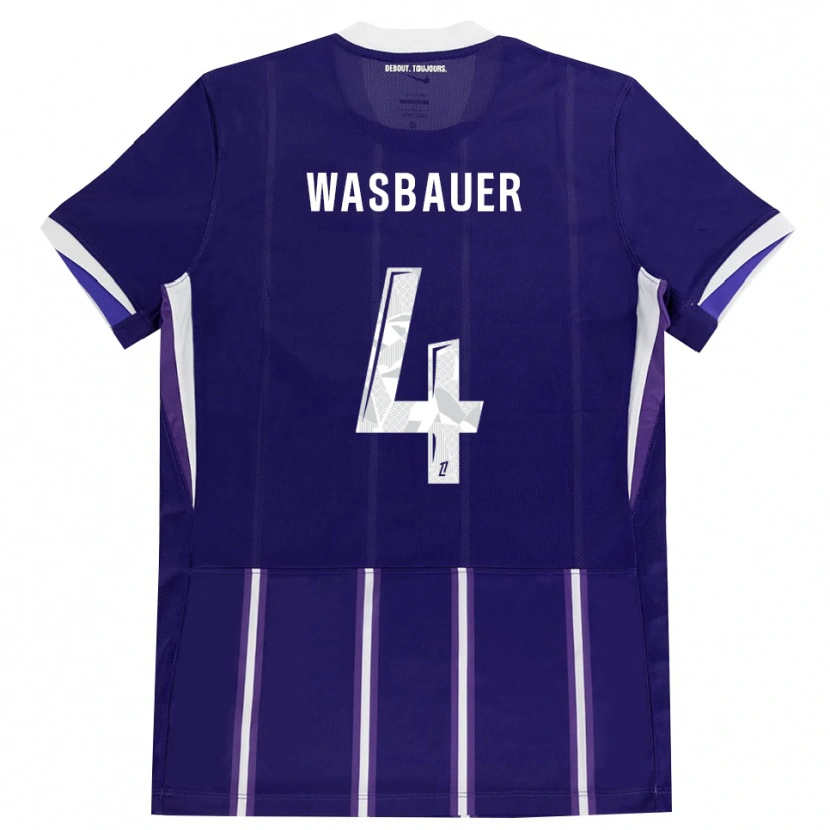 Danxen Kid Nicolas Wasbauer #4 Purple White Home Jersey 2026/27 T-Shirt