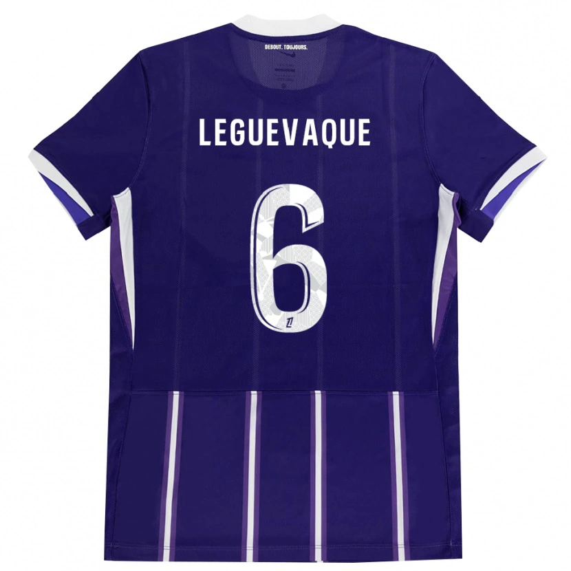 Danxen Kid Laurie Leguevaque #6 Purple White Home Jersey 2026/27 T-Shirt