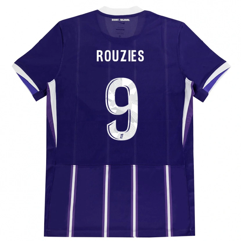Danxen Kid Manon Rouzies #9 Purple White Home Jersey 2026/27 T-Shirt