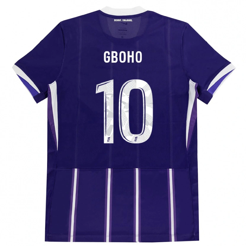 Danxen Kid Yann Gboho #10 Purple White Home Jersey 2026/27 T-Shirt