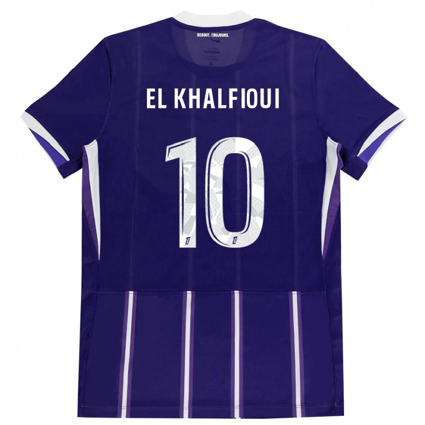 Danxen Kid Zakari El Khalfioui #10 Purple White Home Jersey 2026/27 T-Shirt