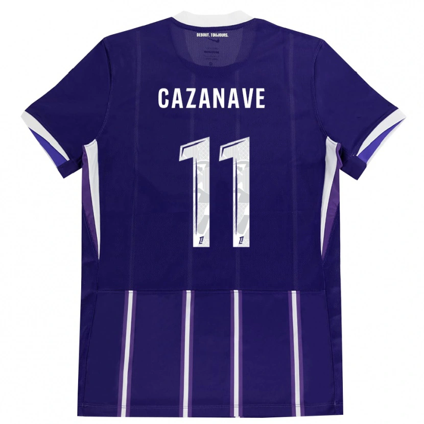 Danxen Kid Julie Cazanave #11 Purple White Home Jersey 2026/27 T-Shirt