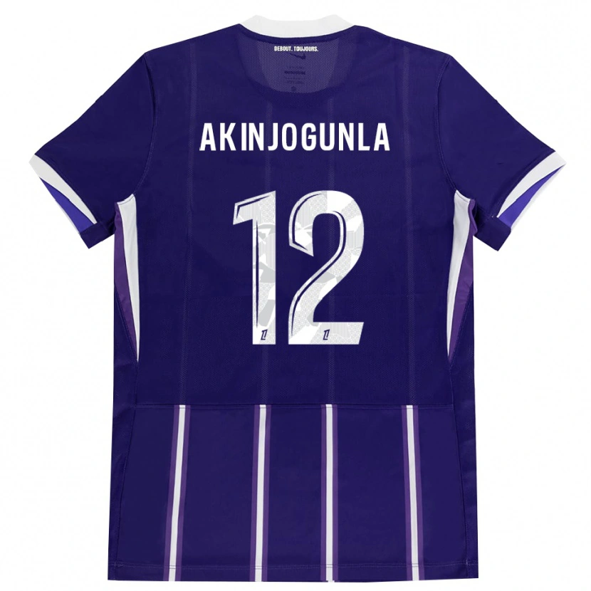 Danxen Kid Michaël Akinjogunla #12 Purple White Home Jersey 2026/27 T-Shirt