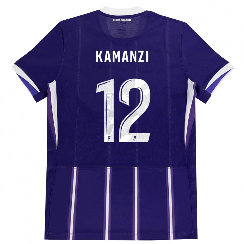 Danxen Kid Warren Kamanzi #12 Purple White Home Jersey 2026/27 T-Shirt