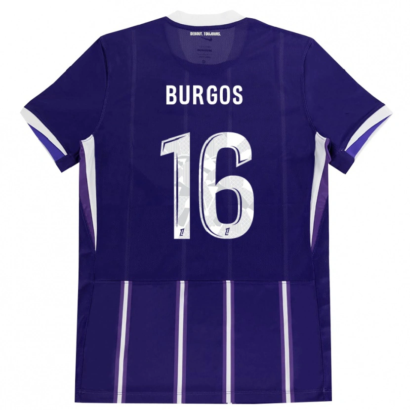 Danxen Kid Diego Burgos #16 Purple White Home Jersey 2026/27 T-Shirt