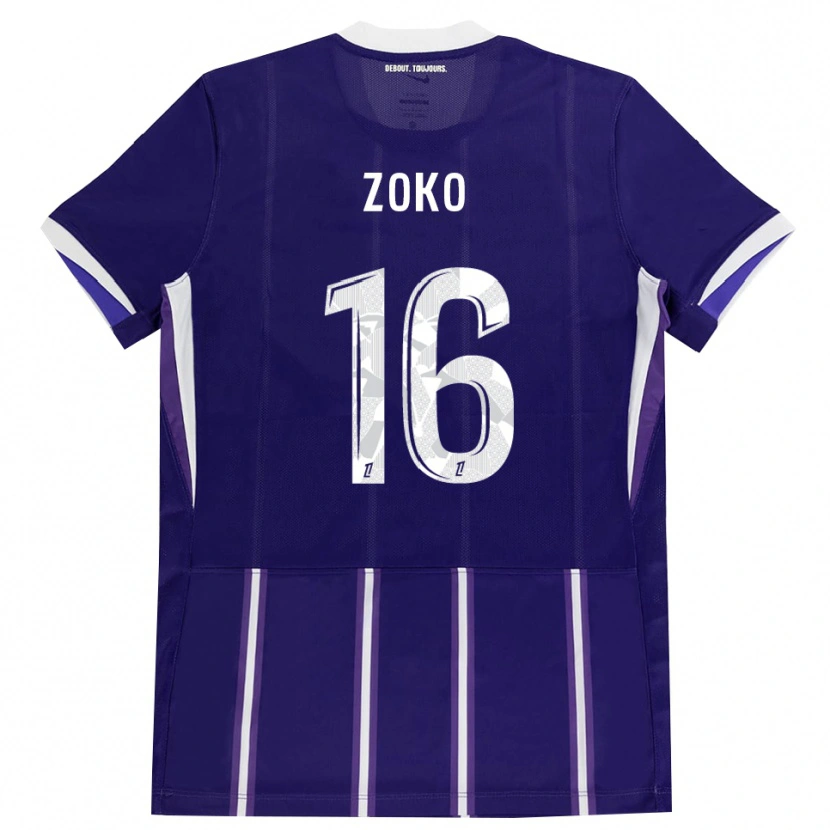 Danxen Kid Nathan Zoko #16 Purple White Home Jersey 2026/27 T-Shirt