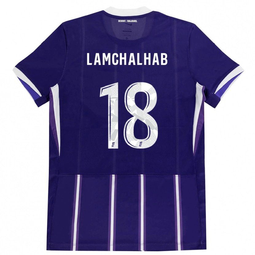 Danxen Kid Merwan Lamchalhab #18 Purple White Home Jersey 2026/27 T-Shirt