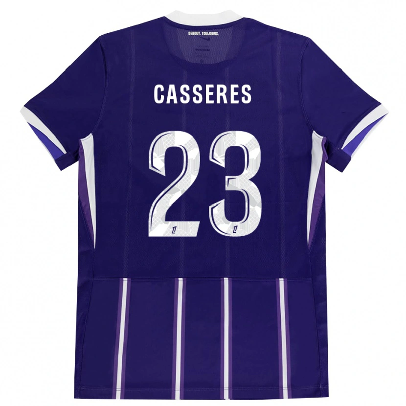 Danxen Kid Cristian Cásseres Jr. #23 Purple White Home Jersey 2026/27 T-Shirt
