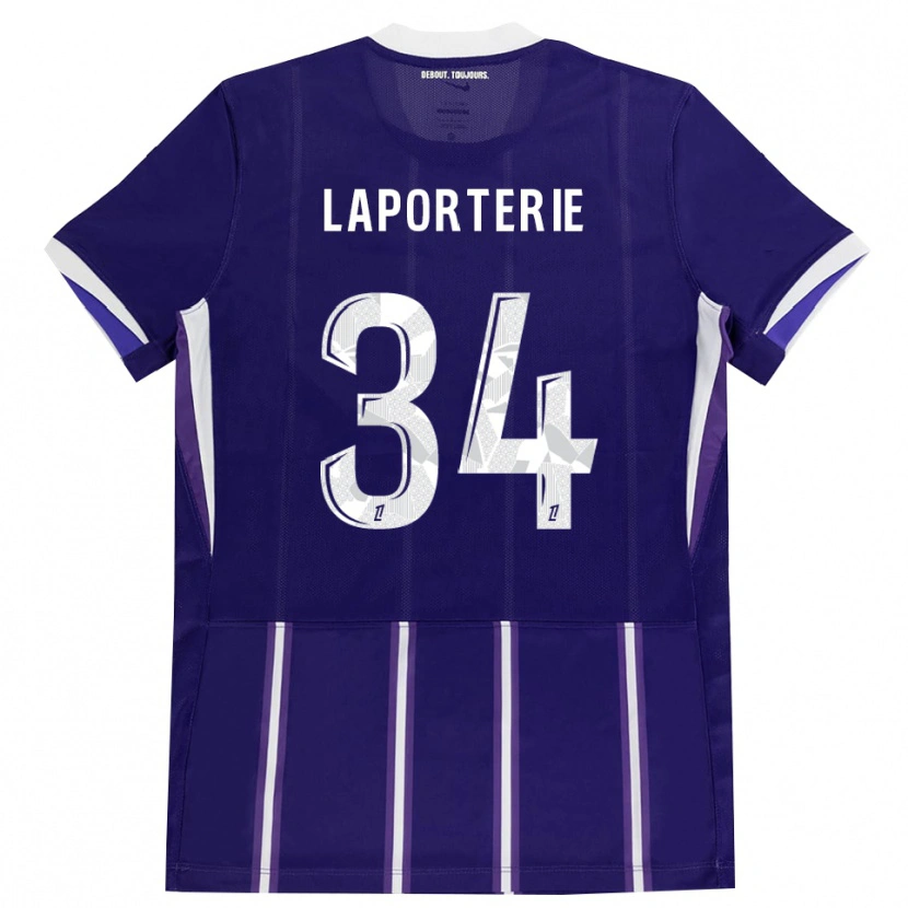 Danxen Kid Ambre Laporterie #34 Purple White Home Jersey 2026/27 T-Shirt