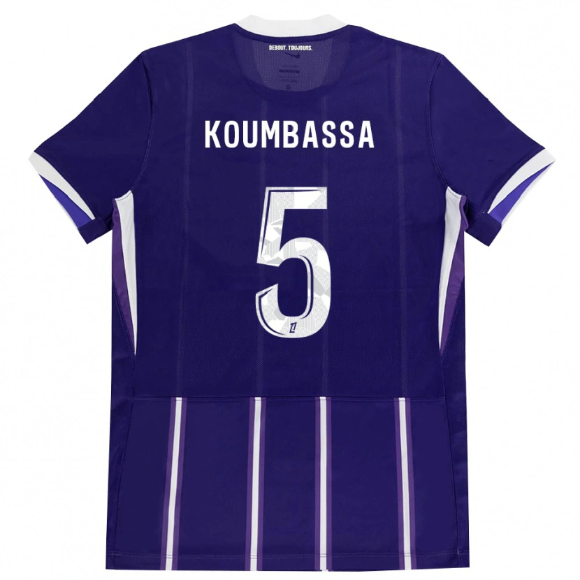 Danxen Kid Seny Koumbassa #5 Purple White Home Jersey 2026/27 T-Shirt