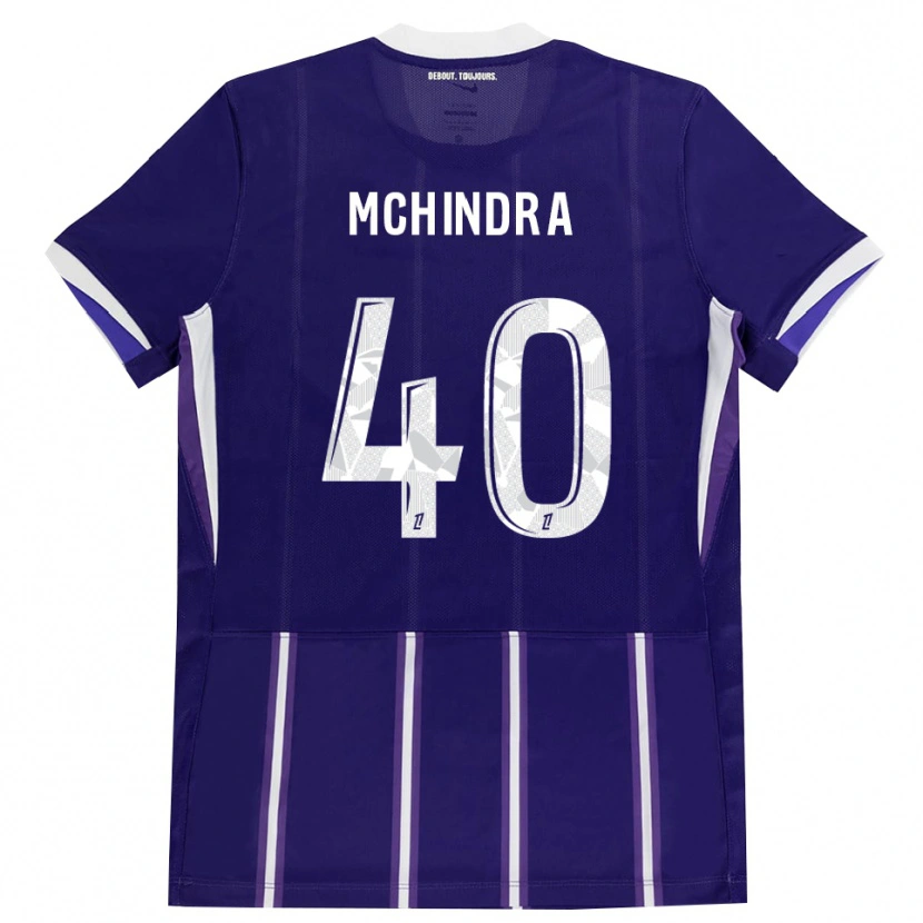 Danxen Kid Naime Said Mchindra #40 Purple White Home Jersey 2026/27 T-Shirt