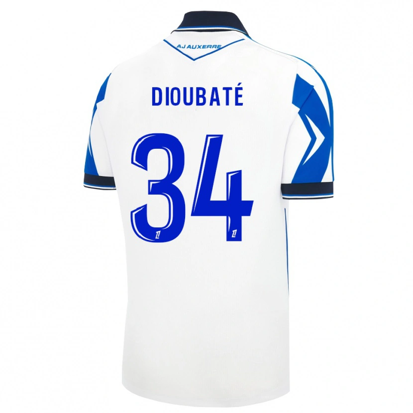 Danxen Kid Lamfia Dioubaté #34 Black White Blue Home Jersey 2026/27 T-Shirt
